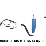 Gann BL-E mit Elektroden M6 und Bürstenelektroden M25, sowie Aktiv-Elektrode BL 55, Kabel und Koffer