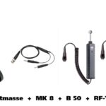 Gann Uni 2 mit Einstech-Elektrode M6, Aktiv-Elektroden B 50 und RF-T 28 EL, sowie Koffer, Kabel und Kontaktmasse