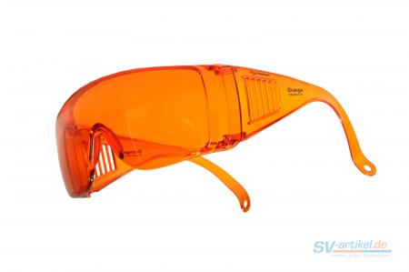 orangene Filterbrille halbseitlich
