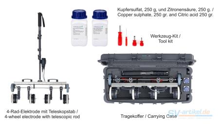 Preview: ScreeningEagle / Proceq 4-wheel electrode for PM8500 – Contents of the pack