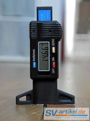 Measure joint depth with electronic depth gauge