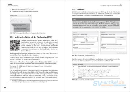 Seite 346 und 347 Buch "Wissenschaftliches Arbeiten mit Word"