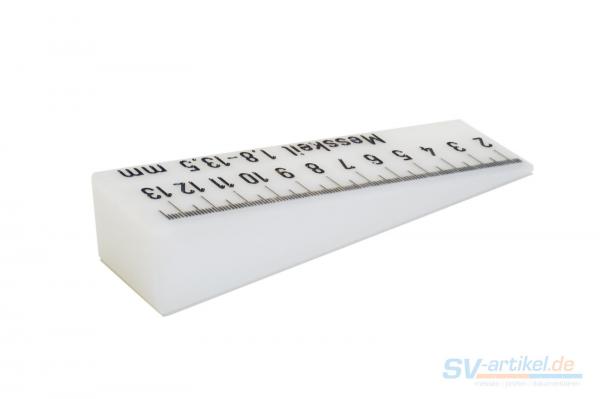 Plastic measuring wedge 1.8 to 13.5 mm