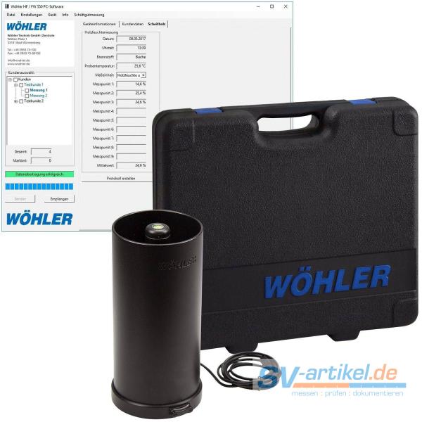 Feuchtewaage mit Koffer und PC-Software