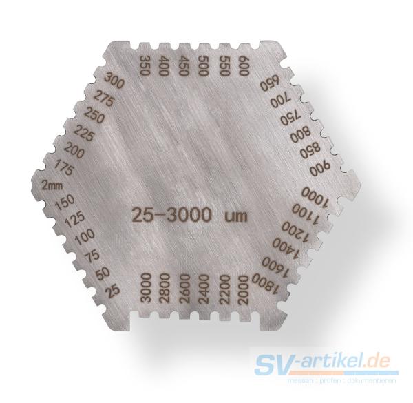Single wet film comb
