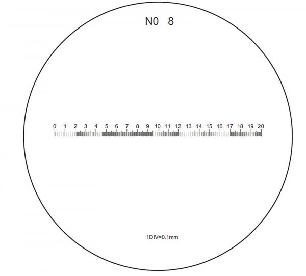 Scale 5 for crack magnifier