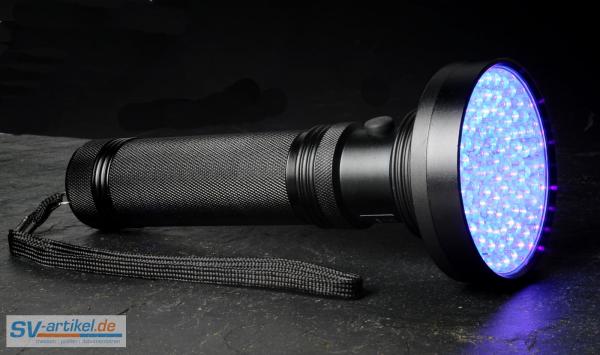 UV lamp with 100 LED switched on