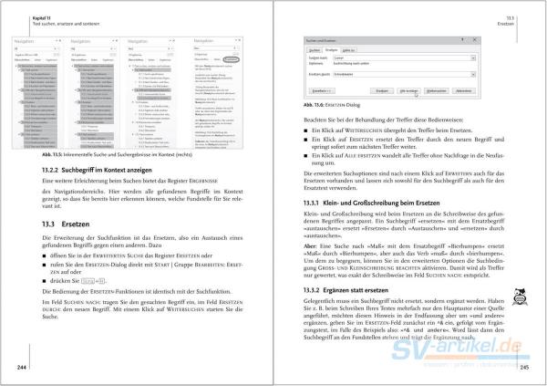 Seite 244 und 245 Buch "Wissenschaftliches Arbeiten mit Word"