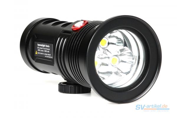 LED lamp "hannelight Vario" lying from the front