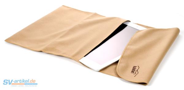 Einschlagtusch aus Mikrofaser mit Tablet